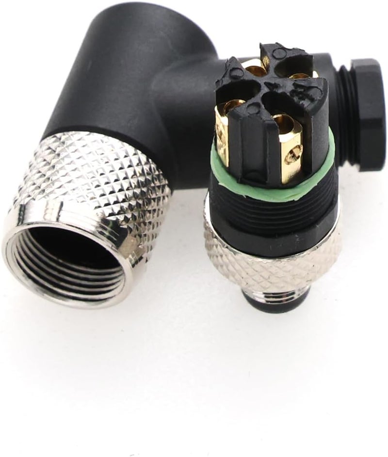 Eonvic M8 Right Angle 4 Pin Male A Code Plug Industrial Circular Sensor Connector Aviation 8mm Waterproof IP67 Connector - Image 4